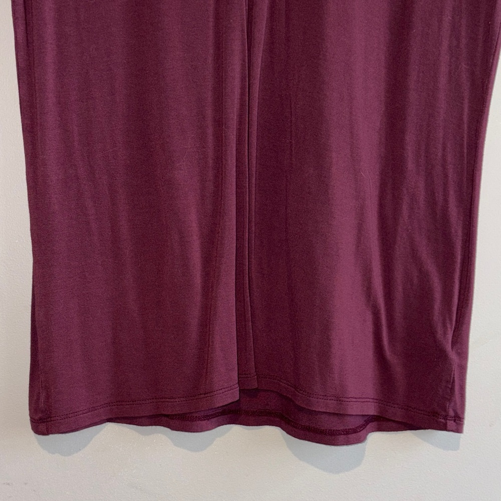 ๐ฅ2/$33๐ฅ Kismet Lace-Up Short Mesh Sleeve Top - Maroon Colour - Picture 7 of 9